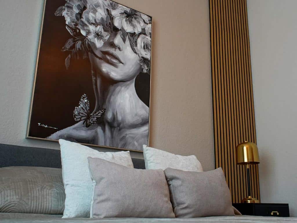 Schlafzimmer Detailbild in der Ferienwohnung Sweethome Lutherstadt Wittenberg